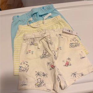 GAP Kids Shorts Set - Light Blue, Yellow, Cream